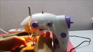 How to Sew with Portbale Mini Sewing Machine [upl. by Angel]