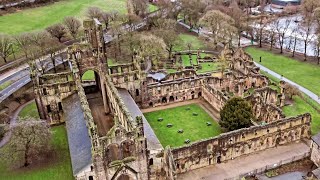 Kirkstall Abbey by Drone [upl. by Koser]