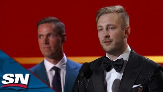 Bruins Goaltender Linas Ullmark Wins 202223 Vezina Trophy [upl. by Dominga]