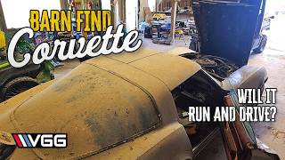 BARN FIND Anniversary Corvette Parked 37 YEARS Will it RUN AND DRIVE Home [upl. by Resarf918]