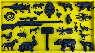 Collecting And Cleaning Animals Cows Elephants Zebras Crocodiles Velociraptor Brachiosaurus [upl. by Aroel]