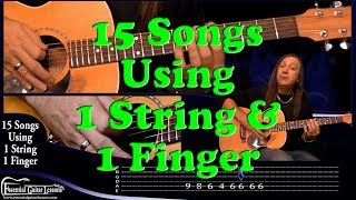 15 1 String Guitar Songs – Beginners Guitar Songs – Easy Songs to Play on Guitar [upl. by Ahter]