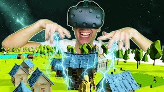 BUILDING AN ENTIRE WORLD AS AN ALL POWERFUL GOD IN VR  DEISIM VR HTC VIVE Gameplay [upl. by Ayoras]