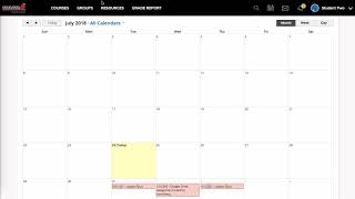 Schoology Using Schoology Calendars students [upl. by Notsuoh]