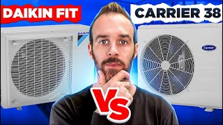 Daikin Fit Enhanced 🆚 Carrier Heat Pump 38MURA  2024 Heat Pump Reviews [upl. by Oinotnaesoj865]