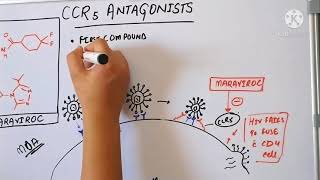 Antiretroviral drugs in hindi part1  CCR5 antagonists and Fusion inhibitors Eduluminescence [upl. by Violette]