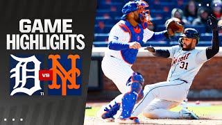 Tigers vs Mets Game 2 Highlights 4424  MLB Highlights [upl. by Beacham]