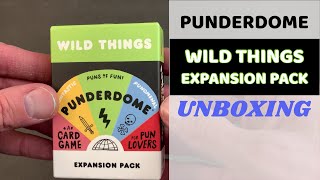 Punderdome Wild Things Expansion Pack  Unboxing [upl. by Ynna261]