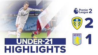 HIGHLIGHTS LEEDS UNITED U21 21 ASTON VILLA U21  PREMIER LEAGUE 2  AARONSON AND MCGURK GOALS [upl. by Il]