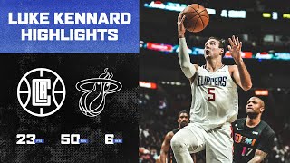 Luke Kennard showcasing his skills vs the Miami Heat  LA Clippers [upl. by Yellehs960]