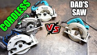 Your Dads Circular Saw Dyno Tested vs Modern Cordless [upl. by Mezoff]