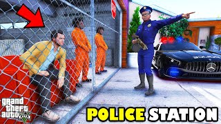 Franklin Join Police Force And Raid Michaels House In GTA 5  SHINCHAN and CHOP [upl. by Vogeley]