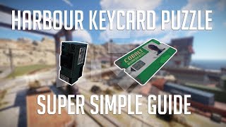 Harbour Keycard Puzzle Both Variants in 105 Seconds  Rust Monument Puzzles [upl. by Evanne]