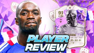 91 ULTIMATE BIRTHDAY ICON MAKELELE SBC PLAYER REVIEW  FC 24 Ultimate Team [upl. by Henke]