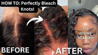 HOW TO PERFECTLY BLEACH KNOTS DETAILED TUTORIAL  BEGINNER TIPS amp TRICKS FT ASTERIA HAIR [upl. by Ahsi553]