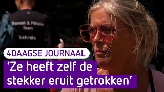 4Daagse Journaal 17 juli 2023  Katja loopt voor haar overleden dochter Teddy [upl. by Onin925]