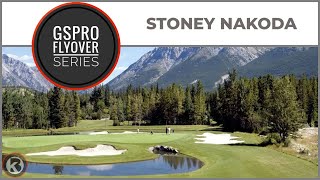 GSPro Course Flyover  Stoney Nakoda  Designed by Tsquared [upl. by Eelram]