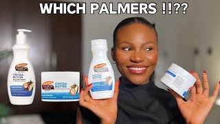 PALMERS COCOA BUTTER FORMULA REVIEW ON DARK SKIN  BODY BUTTER VS BODY LOTION PALMERSCOCOABUTTER [upl. by Auqinahc]