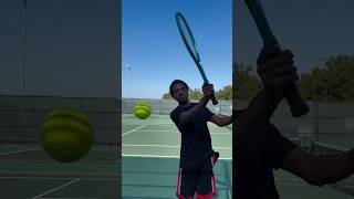 New racket unlocked New tennis video on my channel tennis funny sports tennisslowmotion [upl. by Elurd]