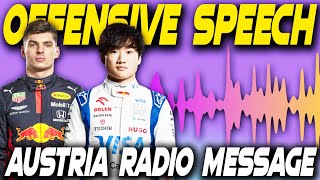 YUKI TSUNODA RADIO MESSAGES  AUSTRIAN GRAND PRIX [upl. by Enyleve]