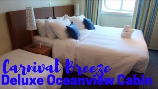 Carnival Breeze Deluxe Oceanview Cabin Tour [upl. by Buhler375]