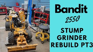 Bandit 2550 Stump Grinder rebuild PT 3 [upl. by Dogs]