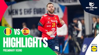 Spain back to winning ways  Romania vs Spain  Highlights  Mens EHF EURO 2024 [upl. by Sanbo]