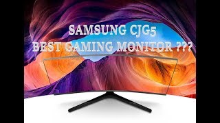 Samsung CJG5 Curved gaming monitor unboxing and set up  Best Gaming Monitor [upl. by Yeltsew371]