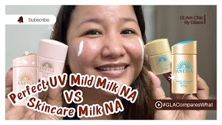 WHICH IS BETTER Anessa Perfect UV Mild Milk NA VS Anessa Perfect UV Skincare Milk NA [upl. by Oruam]