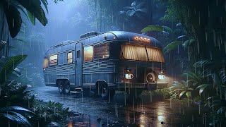 Sleep Instantly in Campervan RV with Heavy Rainstorm amp Soothing Gentle Thunder Sounds at Night [upl. by Arev]