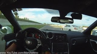 POV Nissan GTR vs GTR vs Porsche 997 GT2 RS [upl. by Jemine575]