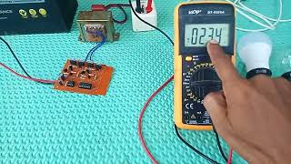 Project HBridge Inverter with IC NE 555 and IC 4017 Modified Sine Wave [upl. by Nahama]