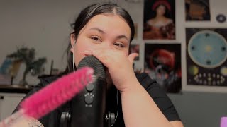 ASMR spoolie nibbling 🌺 mouth sounds [upl. by Stevana]