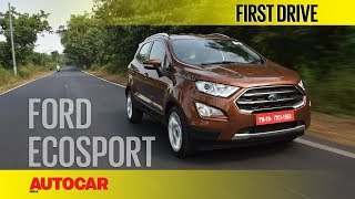 Ford EcoSport Diesel Petrol automatic  First Drive Review  Autocar India [upl. by Oiril582]