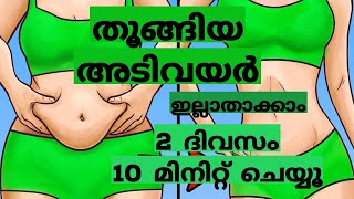 തൂങ്ങിയ അടിവയർ ഇല്ലാതാക്കാം 2 ദിവസം 10 മിനിറ്റ് ചെയ്യൂ [upl. by Eustazio]