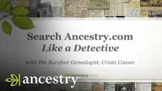 Search Ancestrycom Like A Detective  Ancestry [upl. by Stu213]