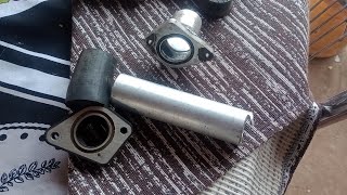 como fazer um coletor de alumínio de moto para adaptar carburador da 150 no motor da cb Twister 250 [upl. by Renita288]