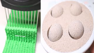 모두가 만족하는 모래영상 62 Relaxing and Satisfying Kinetic Sand Cutting ASMR [upl. by Burford]