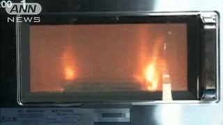 アルミ製袋は要注意 電子レンジ加熱で火事相次ぐ120628 [upl. by Atworth]