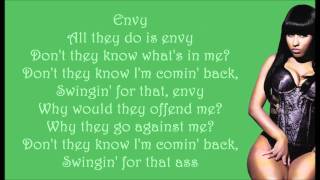 Nicki Minaj  Envy Lyrics Video [upl. by Wat]