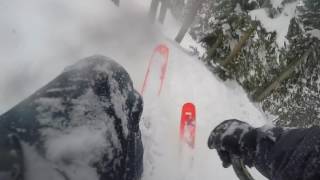 121516 Amazing Powder Day at Eldora Ski Area Dropping Cliffs and 2 of pow [upl. by Braden]