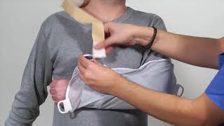 SLING Shoulder immobilizer  Inmovilizador de hombro SLING [upl. by Nidnarb268]