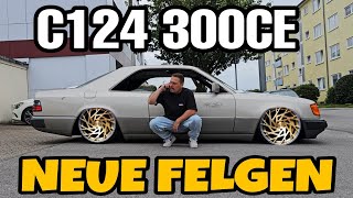 Neue Felgen für das Coupe ❌️ HEFTIG  MERCEDES 300 CE Projekt [upl. by Adlare]