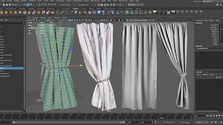 How to Model Realistic Curtains in Maya 2022  Step by Step Process  EveryCG [upl. by Ken556]