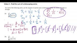 MATH 2414  Sum of a Telescoping Series [upl. by Sitoel]