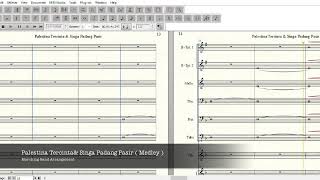 Palestina Tercinta amp Singa Padang Pasir Marching Band Score [upl. by Anetta]