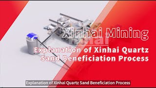 Explanation of Xinhai Quartz Sand Beneficiation Process  3D Animation [upl. by Lleynad]