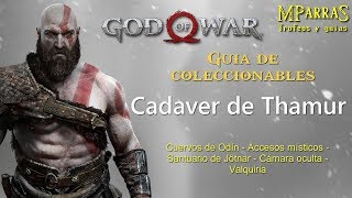 God of War 2018  Guía de coleccionables Cadaver de Thamur [upl. by Amalita]