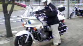 2009 53 KZ1000 POLICE 立ち去る [upl. by Nader]