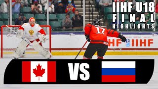 U18 IIHF Gold Final Game Highlights  Team Canada vs Russia  May 6 2021 [upl. by Whitaker]